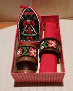 Eierdop met servet- ring, eierwarmer, Tiroler Webkunst, Ophalen of Verzenden, Gebruikt, Decoratie