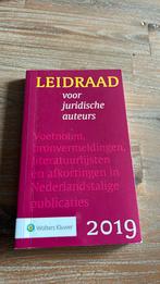 Leidraad voor juridische auteurs, Boeken, Studieboeken en Cursussen, Ophalen of Verzenden, Zo goed als nieuw, HBO