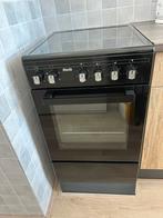Fitelli fornuis+oven zwart, Ophalen, Minder dan 85 cm, Hete lucht, Keramisch