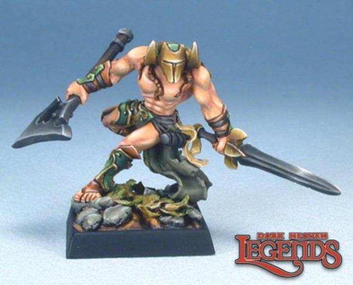Ilkhan the Bloody Human Barbarian 03090 (metal) Wargames, Hobby en Vrije tijd, Wargaming, Nieuw, Overige soorten, Figuurtje(s)