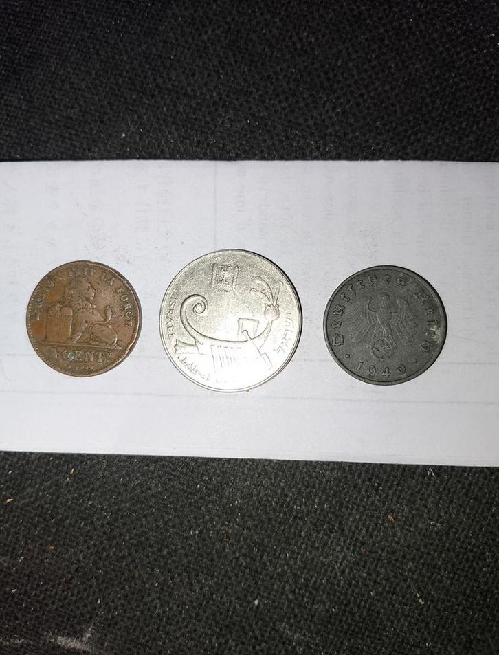 3 Antieke Munten - Diverse Landen, Postzegels en Munten, Munten | Nederland, Ophalen of Verzenden