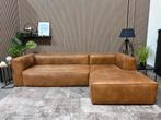 “GRATIS LEVERING” Gave cognac hoekbank! 295x175, Huis en Inrichting, Banken | Bankstellen, 250 tot 300 cm, 125 tot 150 cm, Eco leder, kunstleder, cognac, leder, organisch, trendhopper