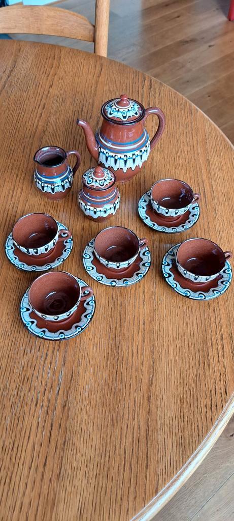 Bulgaars Koffieservies Juego de Café Troyan, Antiek en Kunst, Antiek | Servies compleet, Ophalen of Verzenden