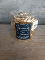 Kleine goude kerstballetjes dennenappels, Diversen, Kerst, Ophalen of Verzenden, Zo goed als nieuw