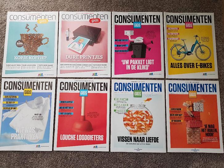 Tijdschriften : Consumentengids -- 2019 (8 stuks), Boeken, Tijdschriften en Kranten, Zo goed als nieuw, Overige typen, Ophalen of Verzenden