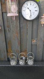 3 brocante glazen emmertjes Glass Home decor. S17, Antiek en Kunst, Ophalen of Verzenden