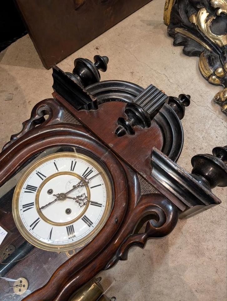 Antieke gewichten regulateur 115 cm hoog. €200., Antiek en Kunst, Antiek | Klokken, Ophalen