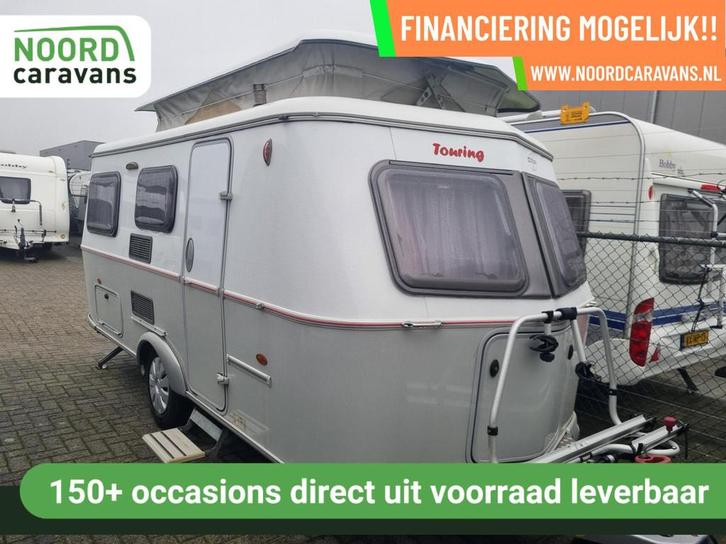 Eriba TROLL 550 TOURING MOVER + HEFDAK + FIETSENDRAGER, Caravans en Kamperen, Caravans, Bedrijf, tot en met 4, 750 - 1000 kg, Eriba