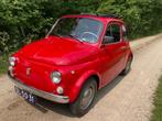 fiat 500 F 1966 synchrobak, Zwart, Cabriolet, Handgeschakeld, Particulier