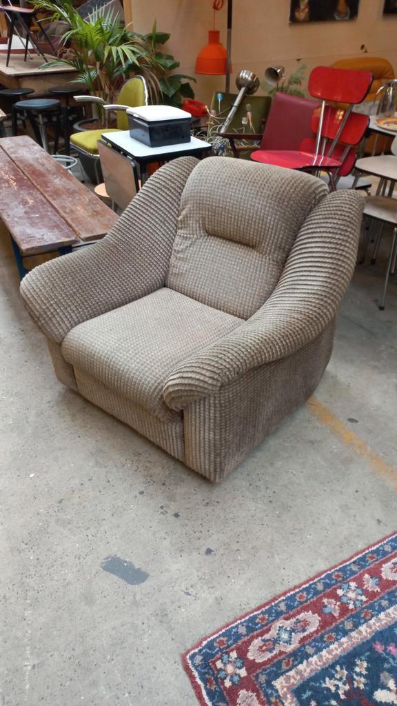 Prachtige vintage fauteuil, Huis en Inrichting, Fauteuils, Gebruikt, 50 tot 75 cm, Ophalen