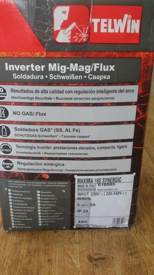 lasapparaten, Doe-het-zelf en Verbouw, Gereedschap | Lasapparaten, Nieuw, Inverter, 150 tot 250 ampère, Ophalen of Verzenden