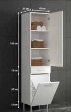 KOLOMKAST MET WASMAND, Huis en Inrichting, Badkamer | Badkamermeubels, Overige typen, Nieuw, Ophalen of Verzenden, 150 tot 200 cm
