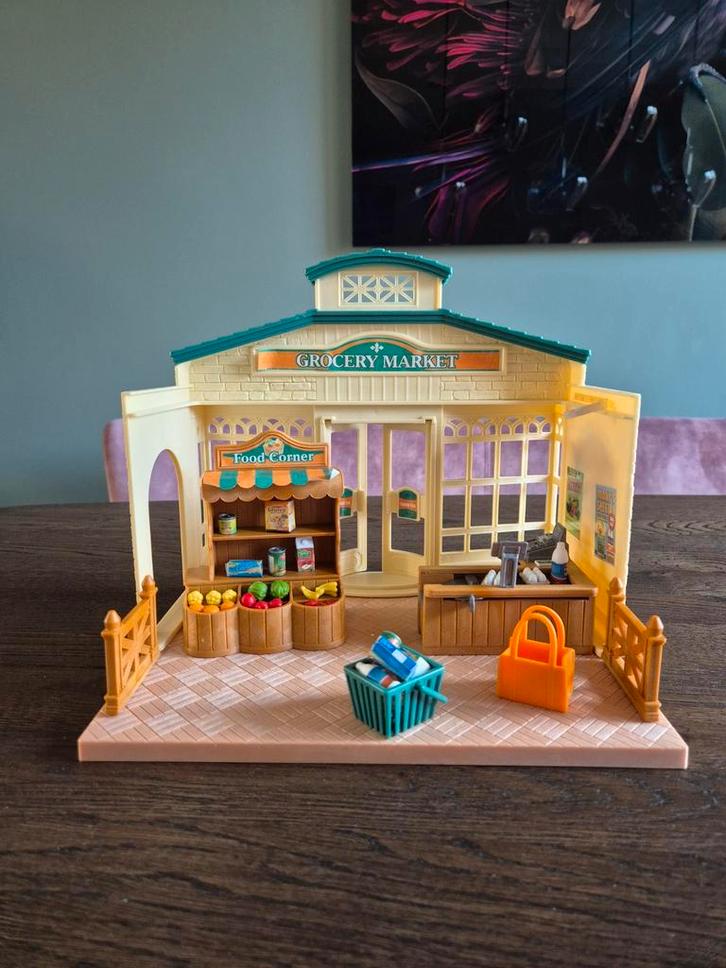 Sylvanian Families Supermarkt - Nieuwstaat!, Kinderen en Baby's, Speelgoed | Poppenhuizen, Zo goed als nieuw, Poppenhuis, Ophalen