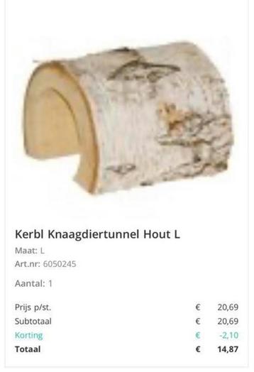 Tunnel berkenhout beschikbaar voor biedingen