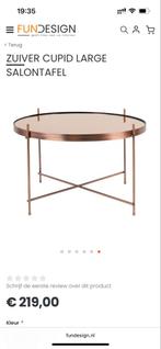 Set van drie! Zuiver Cupid XXL Bijzettafel Koper, Ophalen, Metaal of Aluminium, Rond, Nieuw