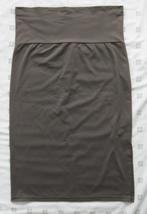 Humanoid taupe midi rok, met split, elastisch XL (42), Kleding | Dames, Rokken, Maat 42/44 (L), Ophalen of Verzenden, Zo goed als nieuw