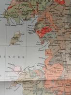 Oude Plattegrond Engeland & Wales - 1895, Ophalen of Verzenden, 1800 tot 2000, Verenigd Koninkrijk, Landkaart