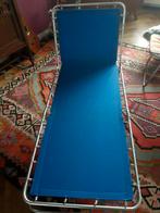 70's retro blauwe stretcher, in geweldige vintage staat, Caravans en Kamperen, Kampeermeubelen, Ophalen of Verzenden, Zo goed als nieuw