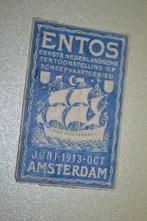 SLUITZEGEL ENTOS SCHEEPVAART TENTOONSTELLING 1913 AMSTERDAM, Ophalen