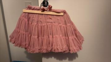 Oudroze petticoat rokje, 118-122 tot 138 beschikbaar voor biedingen