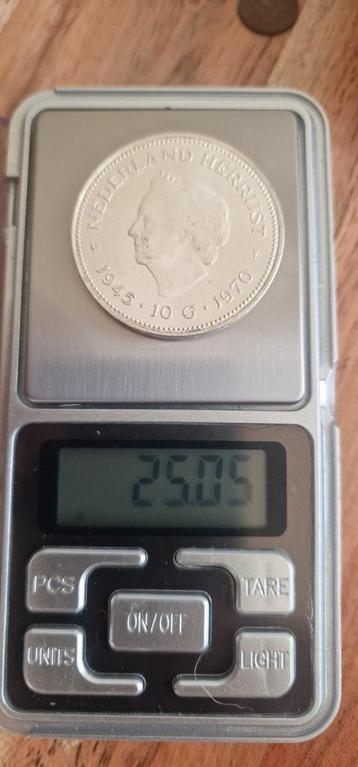​ZELDZAAM MOOIE Zilveren 10 Gulden Munt 1970 - Nederland Her beschikbaar voor biedingen