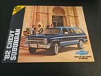 Brochure Chevrolet Suburban 1982 USA, Ophalen of Verzenden, Zo goed als nieuw, Chevrolet