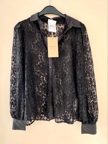 Soyaconcept kanten blouse maat S zwart beschikbaar voor biedingen