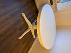 uitschuifbare ronde witte ikea tafel, Ophalen, Gebruikt, 100 tot 150 cm, Rond