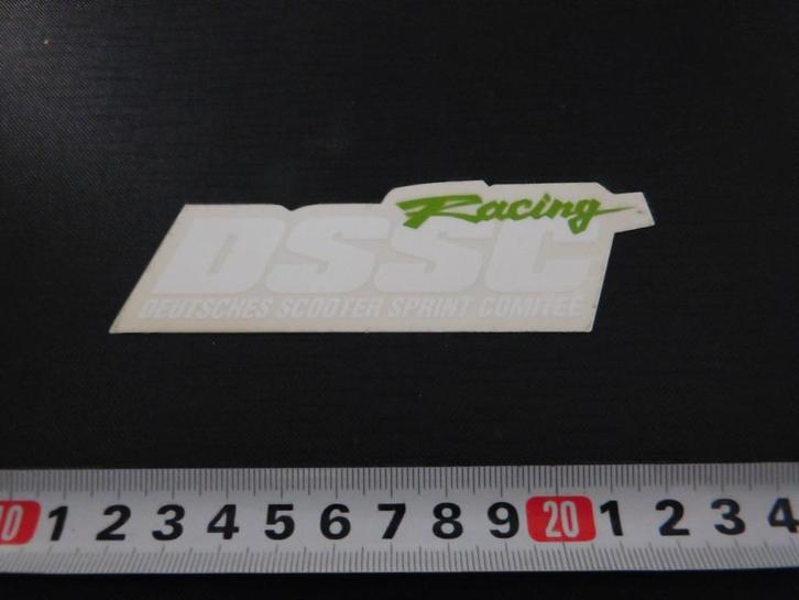 sticker Transparant RACING DSSC Deutsches Scooter Spint Comi, Verzamelen, Stickers, Zo goed als nieuw, Ophalen