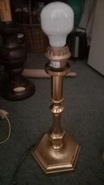Brons kleurige lampenvoet hoogte 36 cm, Huis en Inrichting, Lampen | Tafellampen, Gebruikt, Ophalen of Verzenden, Metaal, Minder dan 50 cm