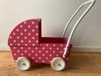 Houten poppenwagen, Kinderen en Baby's, Ophalen of Verzenden, Gebruikt, Duw- of Trekspeelgoed