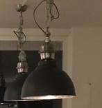 Industriële plafondlampen. 2 stuks. Met dimbare ledlampen., Ophalen, 50 tot 75 cm, Zo goed als nieuw, Metaal