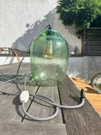 Glazen hanglamp met stekker, Ophalen, Zo goed als nieuw, Glas, Minder dan 50 cm
