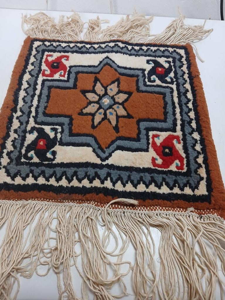 Smyrna kleedje van 40x39cm, Ophalen of Verzenden, Rechthoek