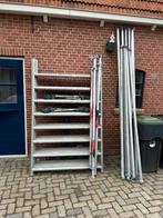 CUSTERS ALUMINIUM ROLSTEIGER, Doe-het-zelf en Verbouw, Steigers, Ophalen, Gebruikt, Rolsteiger of Kamersteiger, 5 meter of hoger