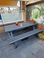 stevige Douglas picknicktafel incl decoratiestang, Ophalen, Zo goed als nieuw, Rechthoekig, Hout