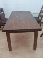 Eettafel met 4 stoelen, Huis en Inrichting, Tafels | Eettafels, Gebruikt, 200 cm of meer, Rechthoekig, 50 tot 100 cm