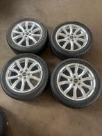 Ford Focus / c-max lichtmetalen velgen + winterbanden, Ophalen, Banden en Velgen, 17 inch, Winterbanden