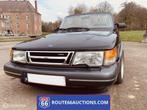 Saab 900 Turbo 16 Cabriolet | 1990 | Route 66 Auctions, Auto's, Overige carrosserieën, Zwart, Bedrijf, Handgeschakeld