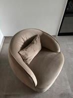 Prachtige draaibare lounge stoel, suède stof, als NIEUW, Huis en Inrichting, Ophalen, Eenpersoons, Zo goed als nieuw, Minder dan 150 cm