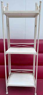 Badkamer stelling, wit, metaal, H118 x B37 x D25 cm, Ophalen, Minder dan 50 cm, Gebruikt, Overige typen