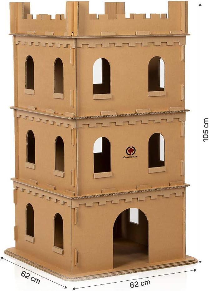 katten speelhuis geheel van stevig karton, Dieren en Toebehoren, Katten-accessoires, Zo goed als nieuw, Ophalen