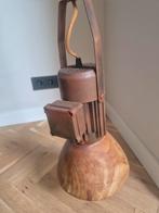 Industriële hanglamp met houten kap, Ophalen, Zo goed als nieuw, Minder dan 50 cm