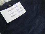 Babyribcord donkerblauw  lap stof, Blauw, Nieuw, Ophalen of Verzenden, 30 tot 120 cm