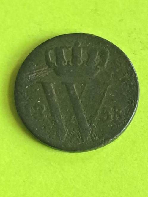 1853 halve cent Willem III brons, Postzegels en Munten, Munten | Nederland, Losse munt, Overige waardes, Koning Willem III, Verzenden