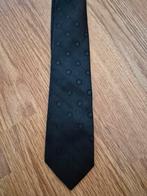 Zwart gestippelde Trevira stropdas ***zgan***, Kleding | Heren, Stropdassen, Ophalen of Verzenden, Zo goed als nieuw