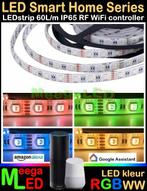 LED Tuya Smart Home Wifi RGB-WW RF LEDstrip Set 60LED - 5 m, Ophalen of Verzenden, Nieuw, Smart WiFi RGB Multikleuren LEDstrip