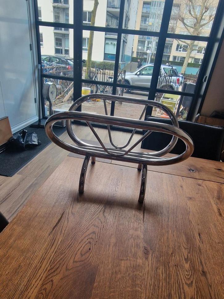 Vintage tijdschriftenhouder Zack Gispen   Bauhaus!, Antiek en Kunst, Antiek | Woonaccessoires, Ophalen of Verzenden