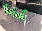 Grolsch Gevelreclame Bord met Dakbeugel, Ophalen