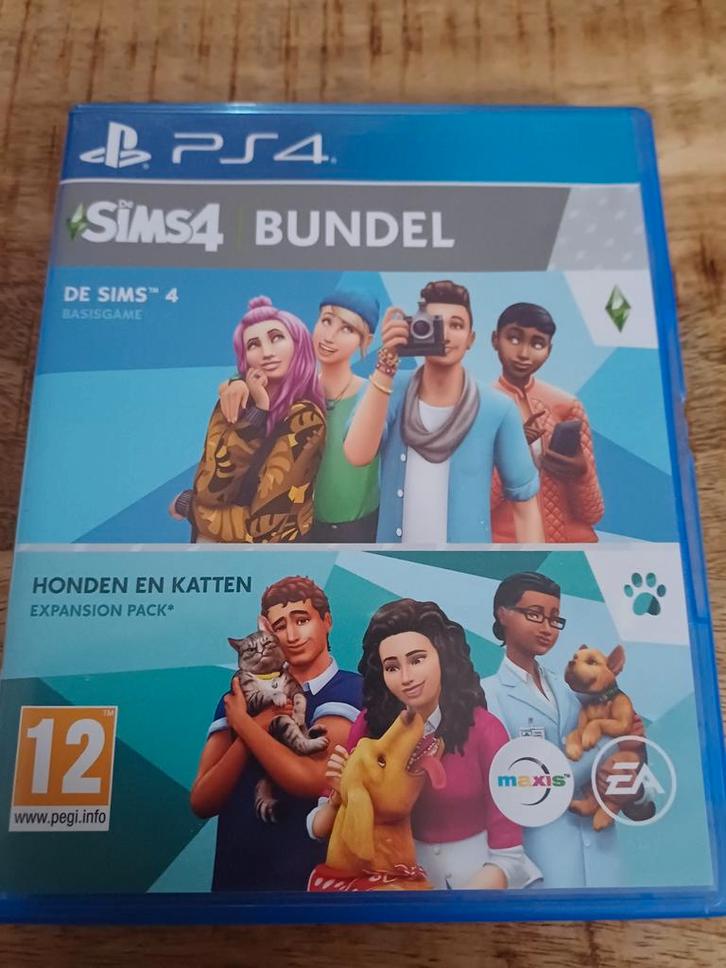 Sims 4 Bundel: Honden en Katten - PS4, Spelcomputers en Games, Games | Sony PlayStation 4, Zo goed als nieuw, Simulatie, 1 speler